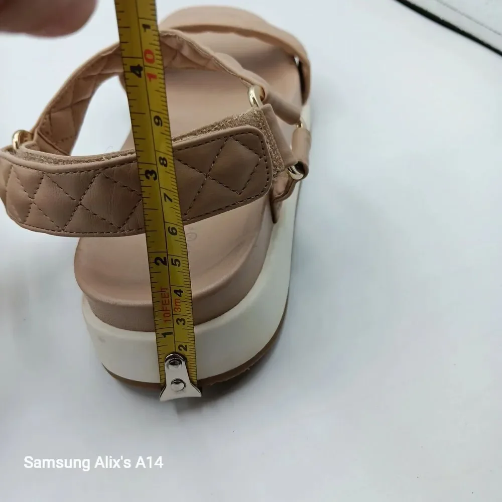 Alfani Womens Xandrea Beige Gladiator‎ Sandals Shoes 6 Medium (B,M)